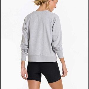 Vuori Light Gray Women's Crewneck Pullover